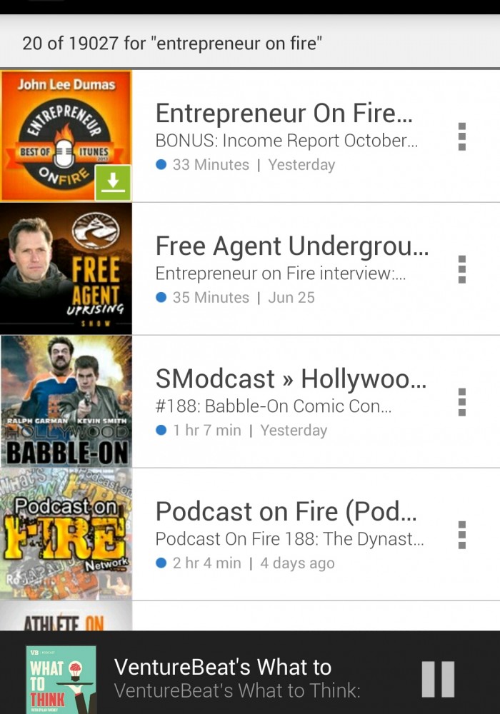 Sticher Podcast Reader Android App